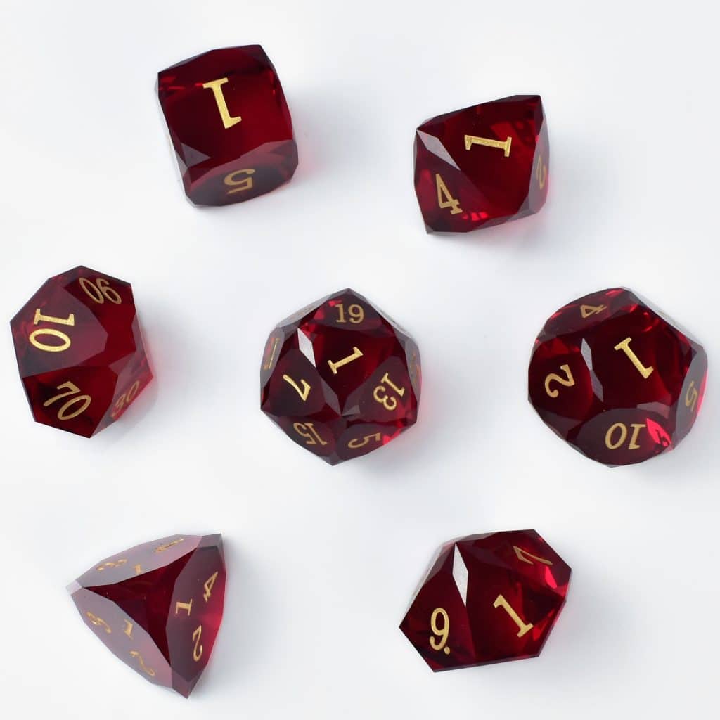 CoC & D&D Multi-Faceted Gem Dice | Gaming Art Collectible