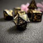 Blue Sandstone Gemstone Dice Set, Cloudward: Dragon’s Throne & Edge, 7 Pieces - Image 4