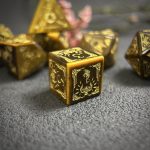 Tiger's Eye Gemstone Dice Set, Cloudward: Dragon’s Throne & Edge, 7 Pieces DND - Image 5