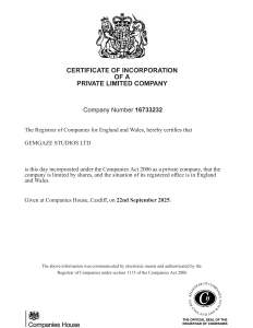 Our business license