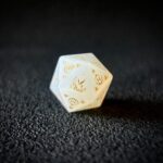 Opal Crystal Stone Polyhedral Gemstone Dice Set, 7 Pieces Crossing Fire Seal Series - Image 3